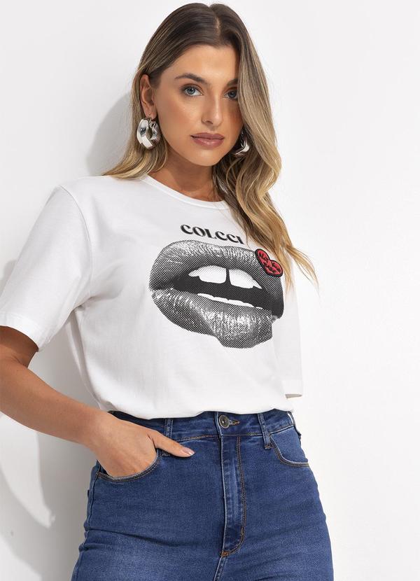 Colcci - Camiseta Estampada e Bordada Off White 7