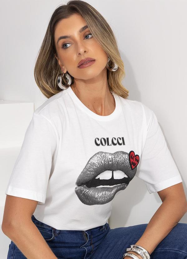 Colcci - Camiseta Estampada e Bordada Off White 8