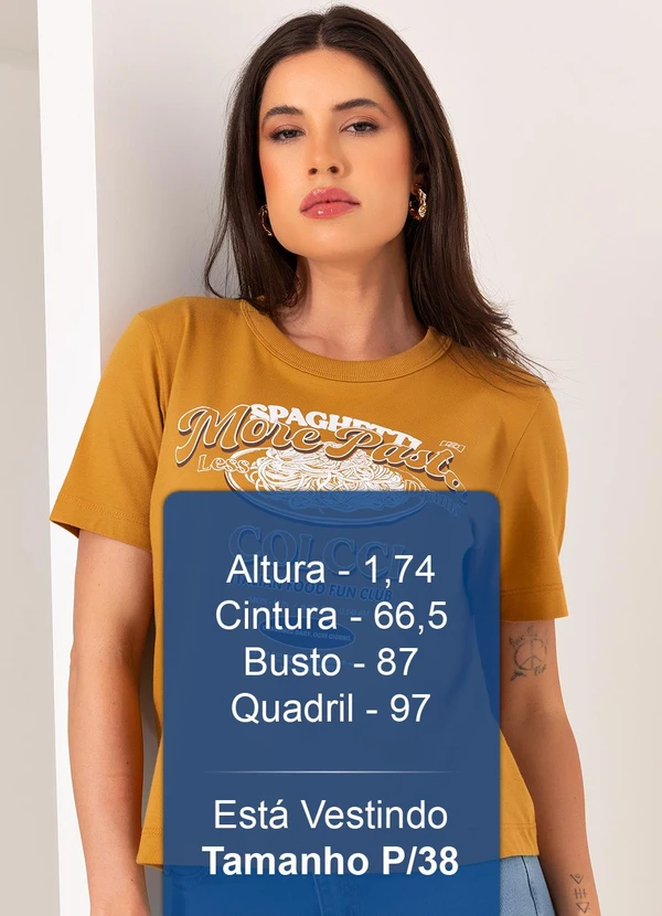 Colcci - Camiseta Estampada Marrom 5