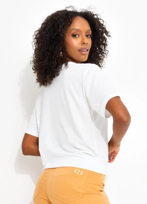 Colcci - Camiseta Estampada Off White - COLCCI