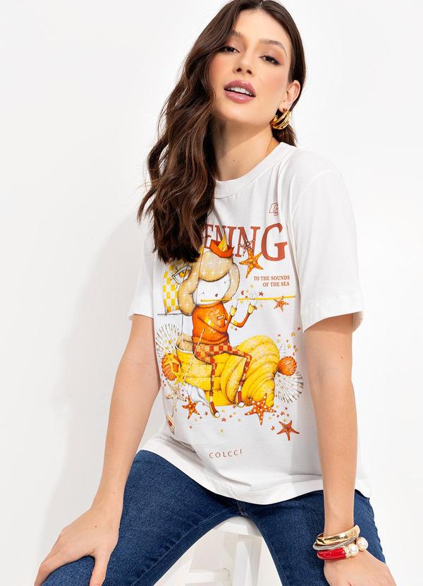 Colcci - Camiseta Estampada Off White 7