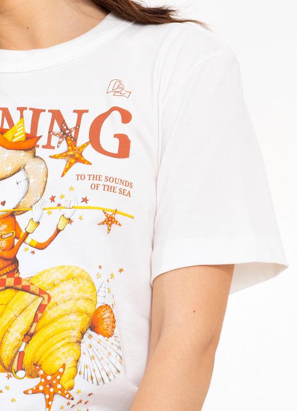 Colcci - Camiseta Estampada Off White 8
