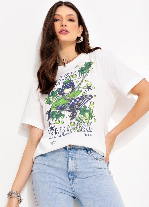 Colcci - Camiseta Estampada Off White 6