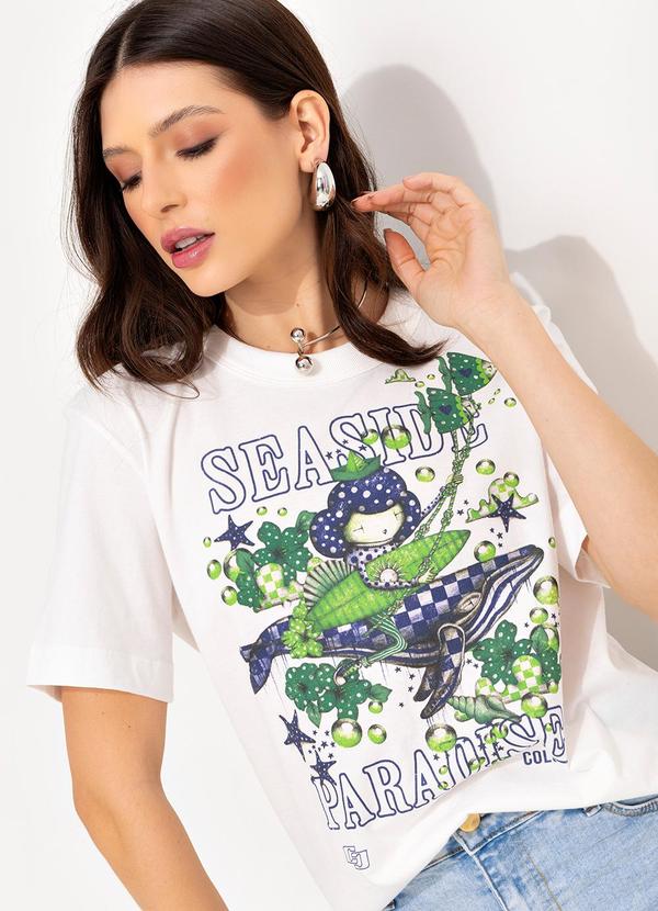 Colcci - Camiseta Estampada Off White 7