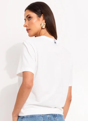 Colcci - Camiseta Estampada Off White - COLCCI