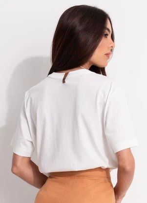 Colcci - Camiseta Estampada Off White - COLCCI