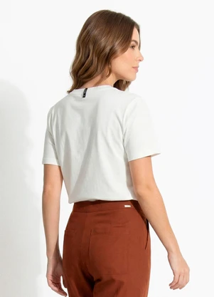 Colcci - Camiseta Estampada Off White - COLCCI