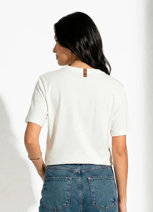 Colcci - Camiseta Estampada Off White - COLCCI