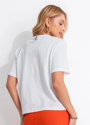 Colcci - Camiseta Estampada Off White - COLCCI