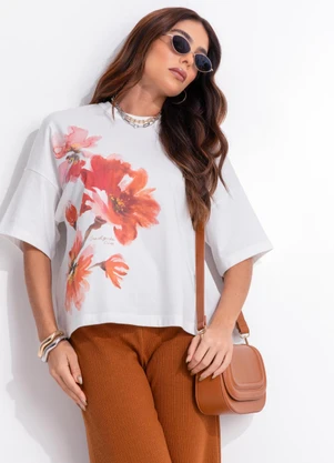 Colcci - Camiseta Estampada Off White - COLCCI