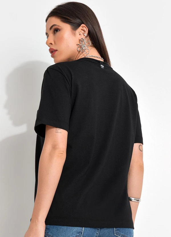 Colcci - Camiseta Estampada Preto 2