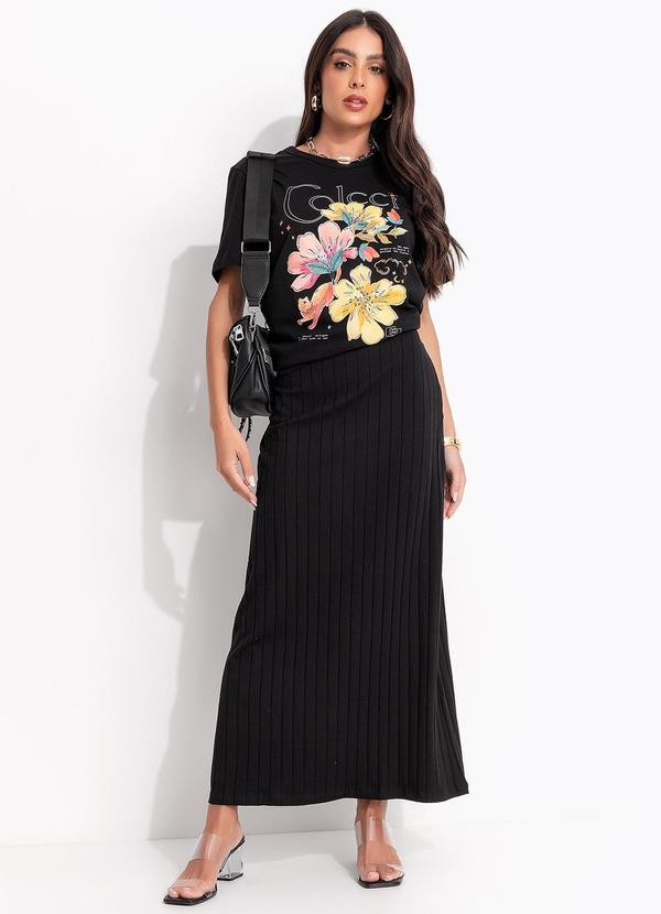 Colcci - Camiseta Estampada Preto 3