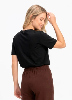 Colcci - Camiseta Estampada Preto - COLCCI