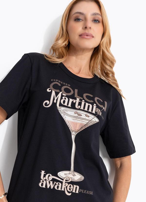 Colcci - Camiseta Estampada Preto