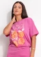 Colcci - Camiseta Estampada Rosa - variação: Rosa