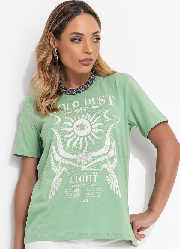 Colcci - Camiseta Estampada Verde