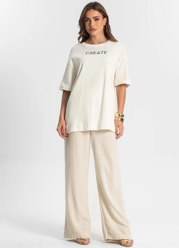 Endless - Camiseta Feminina Bege 3