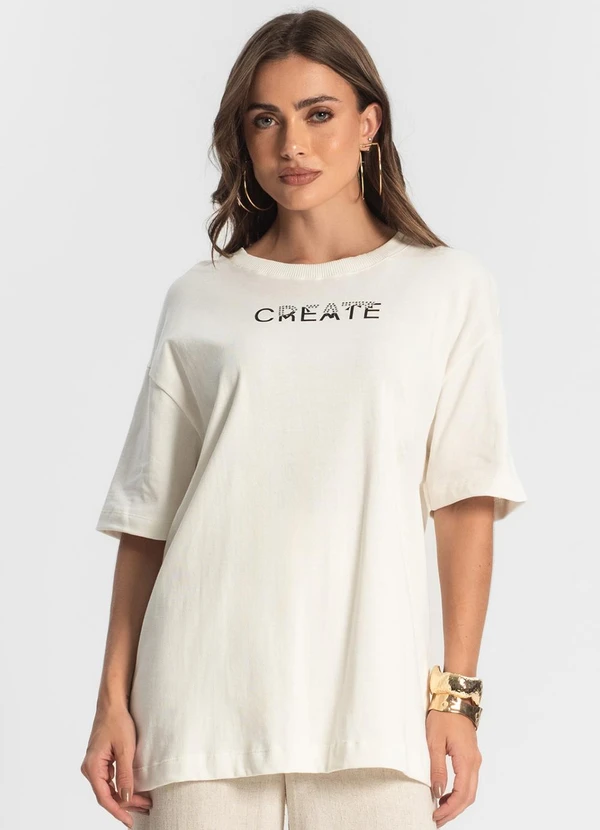 Endless - Camiseta Feminina Bege 4