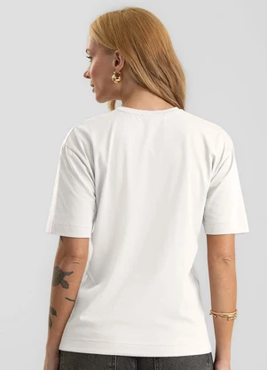 Dianna - Camiseta Feminina Cotton Leve com Torção Bege - DIANNA