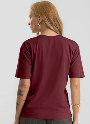 Dianna - Camiseta Feminina Cotton Leve com Torção Vermelho - DIANNA