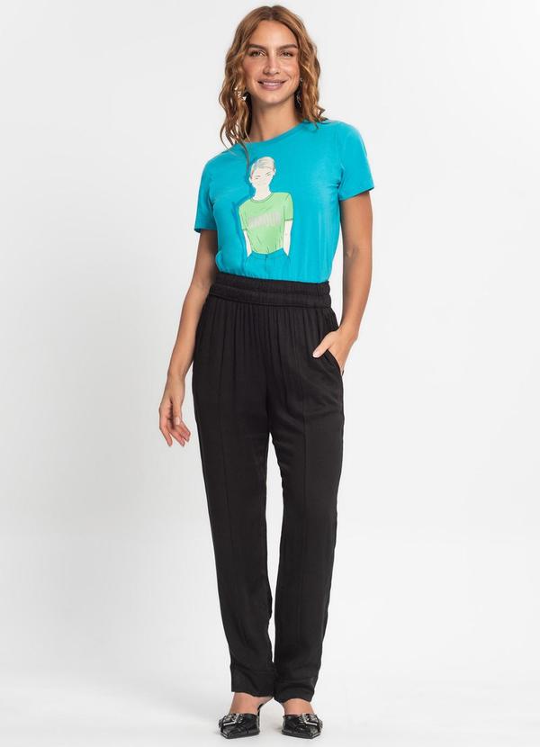 Endless - Camiseta Feminina em Meia Malha Azul 4