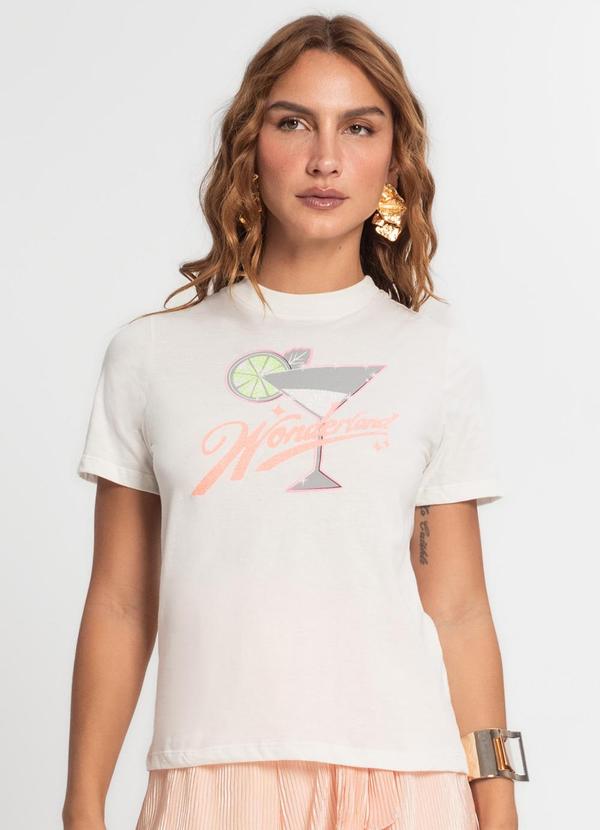 Endless - Camiseta Feminina em Meia Malha Bege