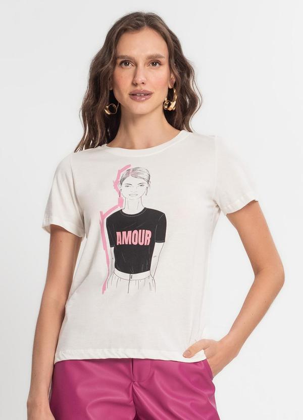 Endless - Camiseta Feminina em Meia Malha Bege