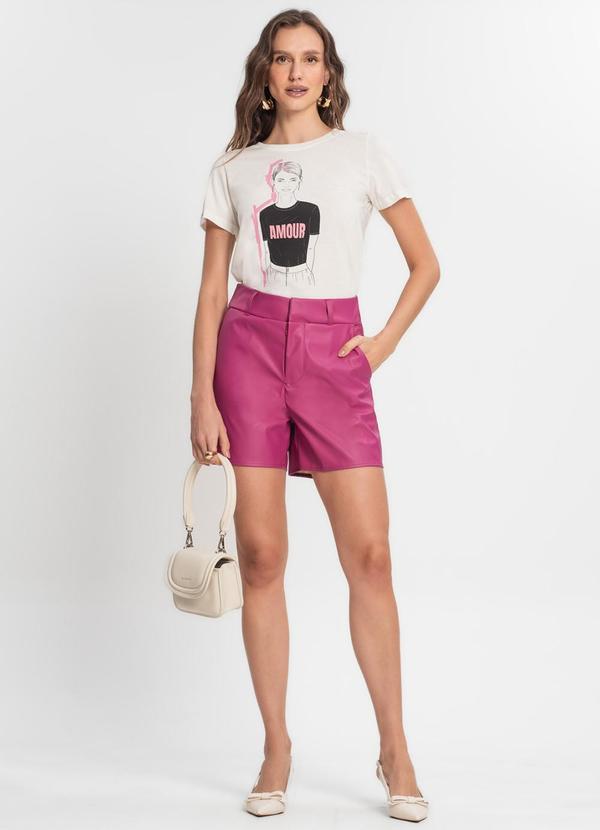 Endless - Camiseta Feminina em Meia Malha Bege 3