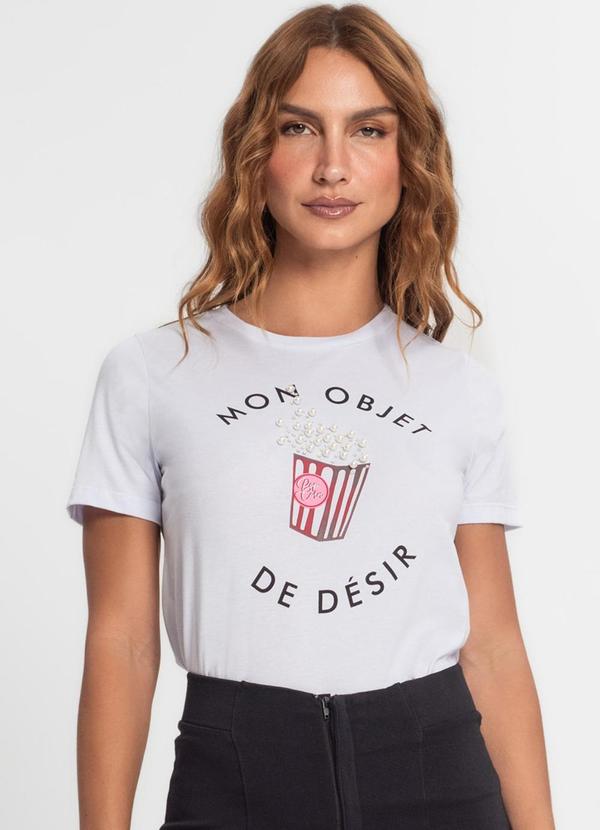 Endless - Camiseta Feminina em Meia Malha Branco