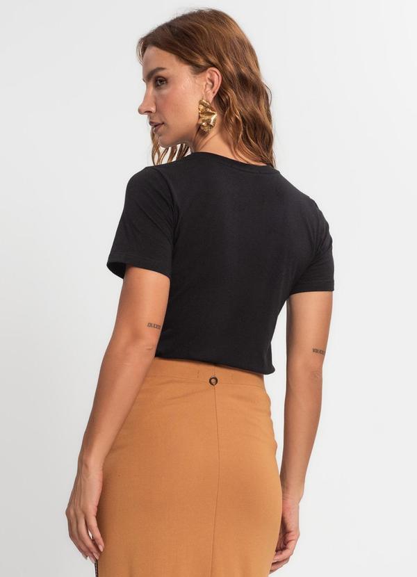 Endless - Camiseta Feminina em Meia Malha Preto 2