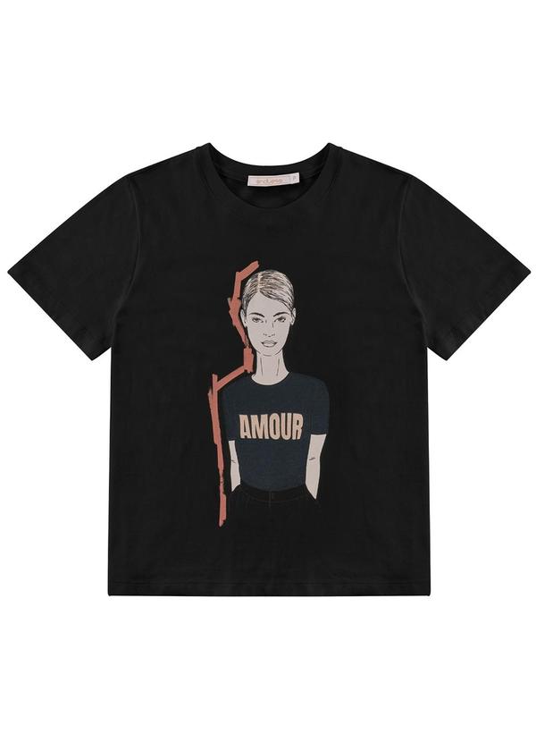 Endless - Camiseta Feminina em Meia Malha Preto 4