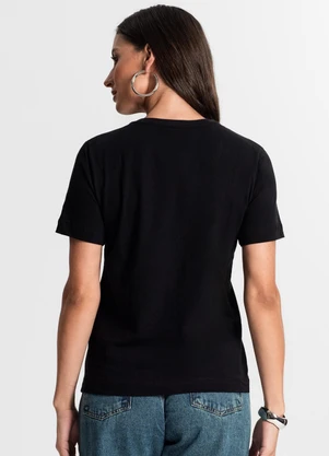Rovitex - Camiseta Feminina em Meia Malha Preto - ROVITEX