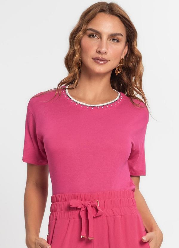 Endless - Camiseta Feminina em Tricot Rosa