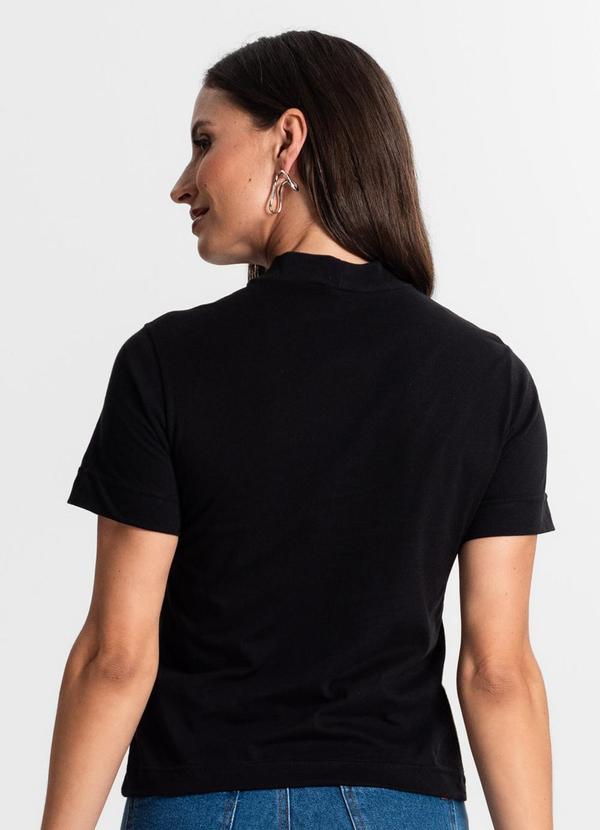 Rovitex - Camiseta Feminina Gola Alta Preto 3