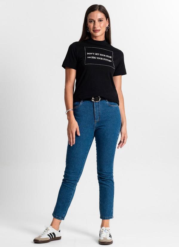 Rovitex - Camiseta Feminina Gola Alta Preto 4