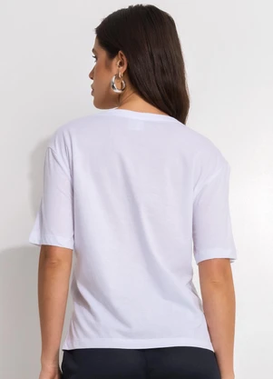 Fila - Camiseta Feminina Letter Essentials Branco - FILA