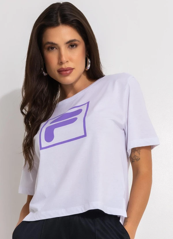 Fila Camiseta Feminina Letter Essentials Branco