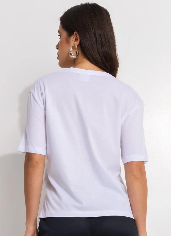 Fila - Camiseta Feminina Letter Essentials Branco 2