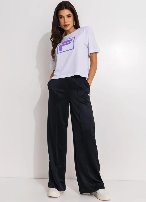 Fila - Camiseta Feminina Letter Essentials Branco 3