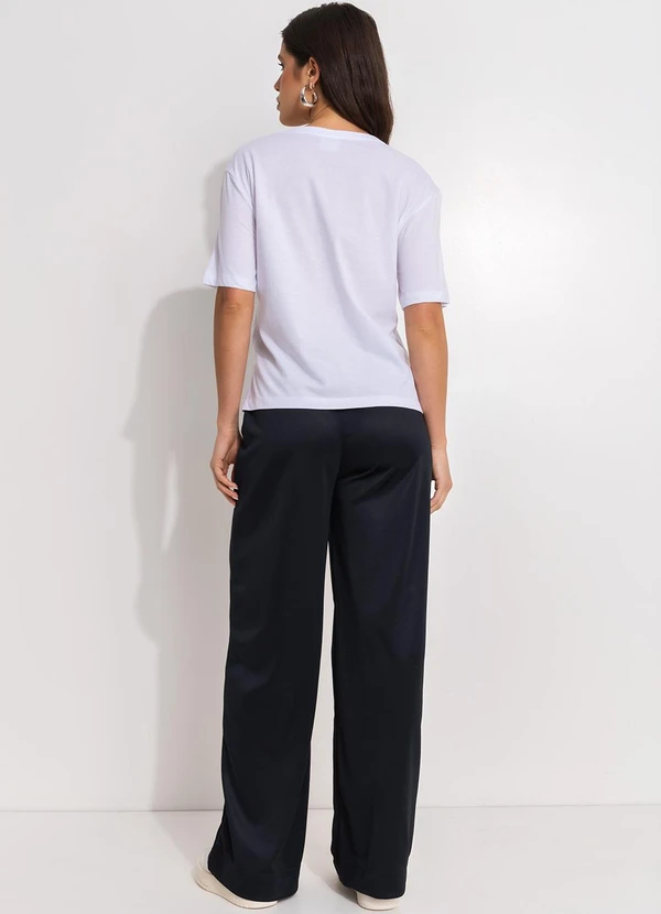 Fila - Camiseta Feminina Letter Essentials Branco 4