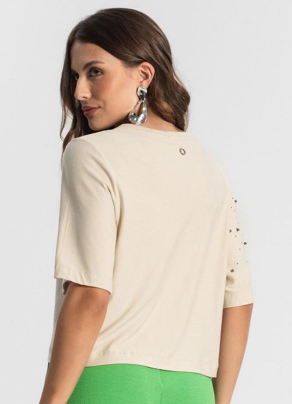 Endless - Camiseta Feminina Manga Curta Bege 2