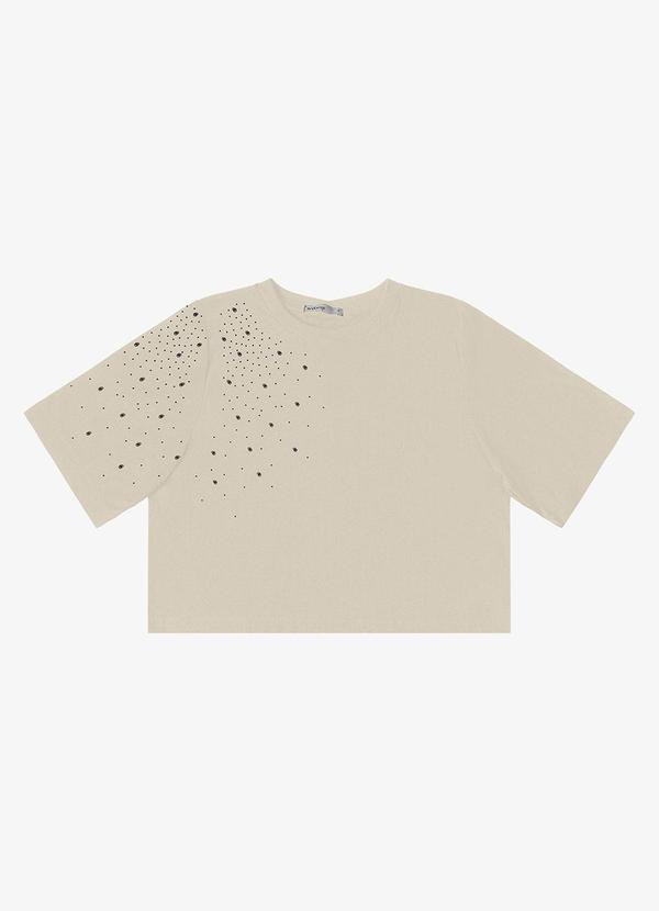 Endless - Camiseta Feminina Manga Curta Bege 5