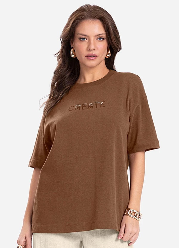 Endless - Camiseta Feminina Marrom