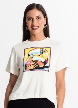 Rovitex - Camiseta Feminina Bege - ROVITEX