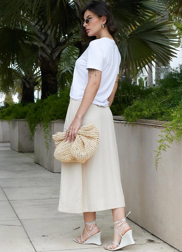 Hiatto Confecção - Camiseta Feminina Tech Modal Branca 4