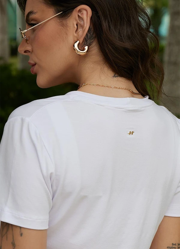 Hiatto Confecção - Camiseta Feminina Tech Modal Branca 5
