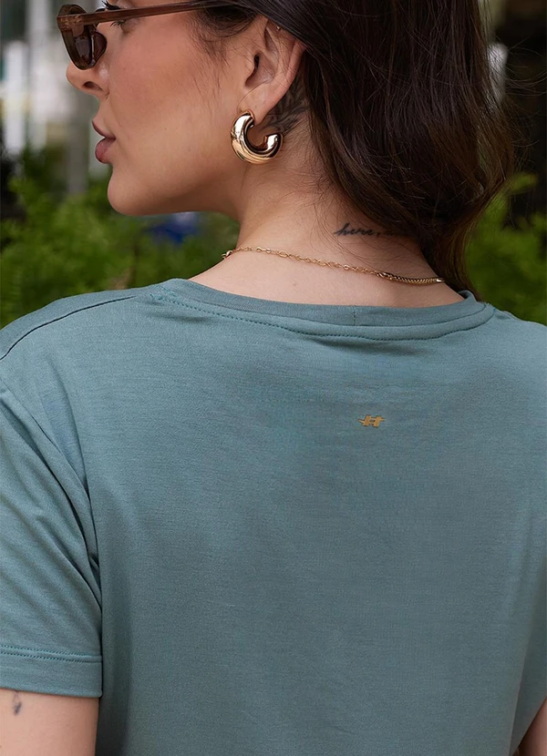 Hiatto Confecção - Camiseta Feminina Tech Modal Verde 5