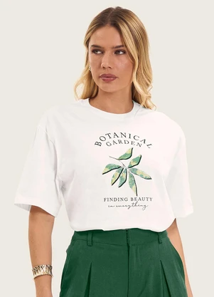 Endless - Camiseta Feminino Manga Curta Meia Malha Bege - ENDLESS