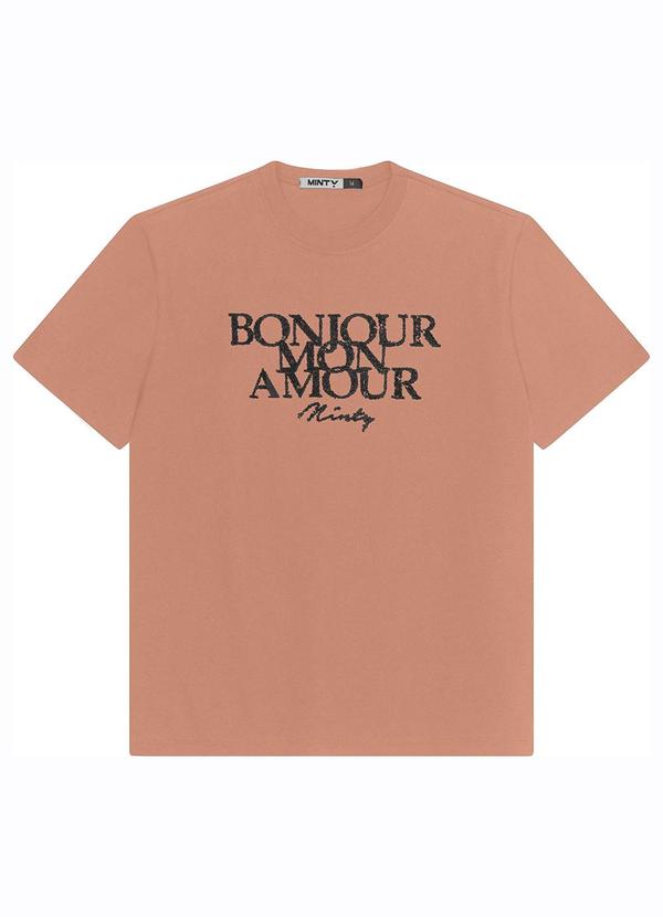 Minty - Camiseta Juvenil Feminina em Meia Malha Marrom