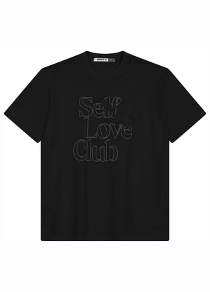 Minty - Camiseta Juvenil Manga Curta em Meia Malha Preto - MINTY